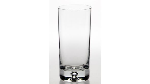 Bubble base highball glass