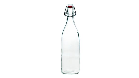 1 Litre square flip top water bottle