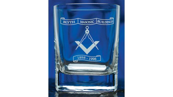 Bulk packed crystal square tumbler